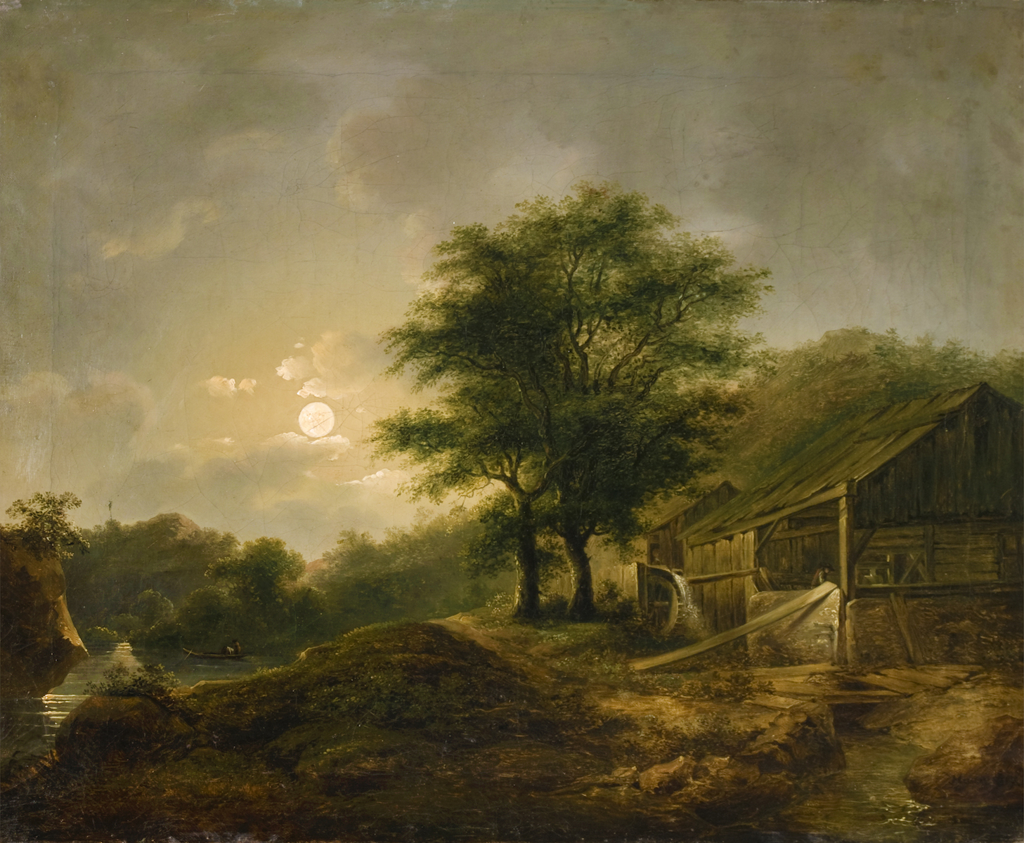 Йозеф Гаар. Млин у місячному світлі 1817; полотно,олія, ЛНГМ