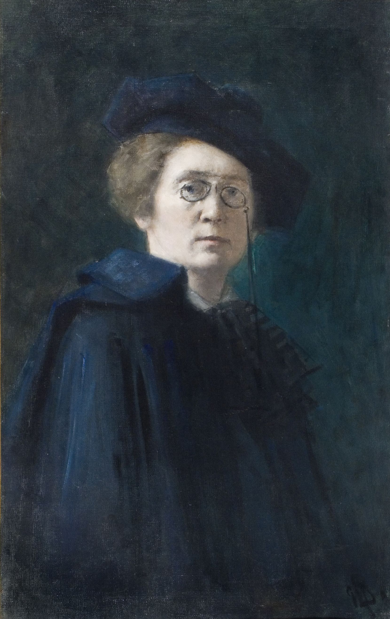 Марія Дулембянка. Автопортрет в береті, 1901; олія, полотно