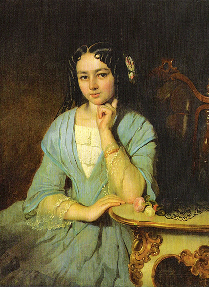 Алоїзій Рейхан. Гелена Матцель, 1847; олія, полотно, ЛНГМ