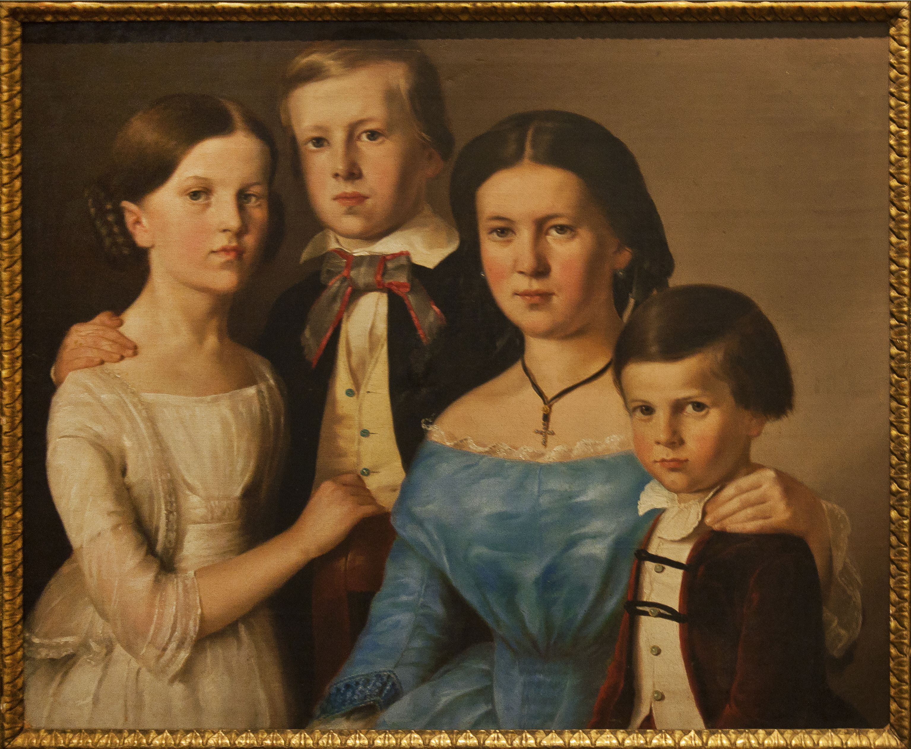 Карл Аренд. Діти художника, 1850-і;  олія, полотно, ЛНГМ