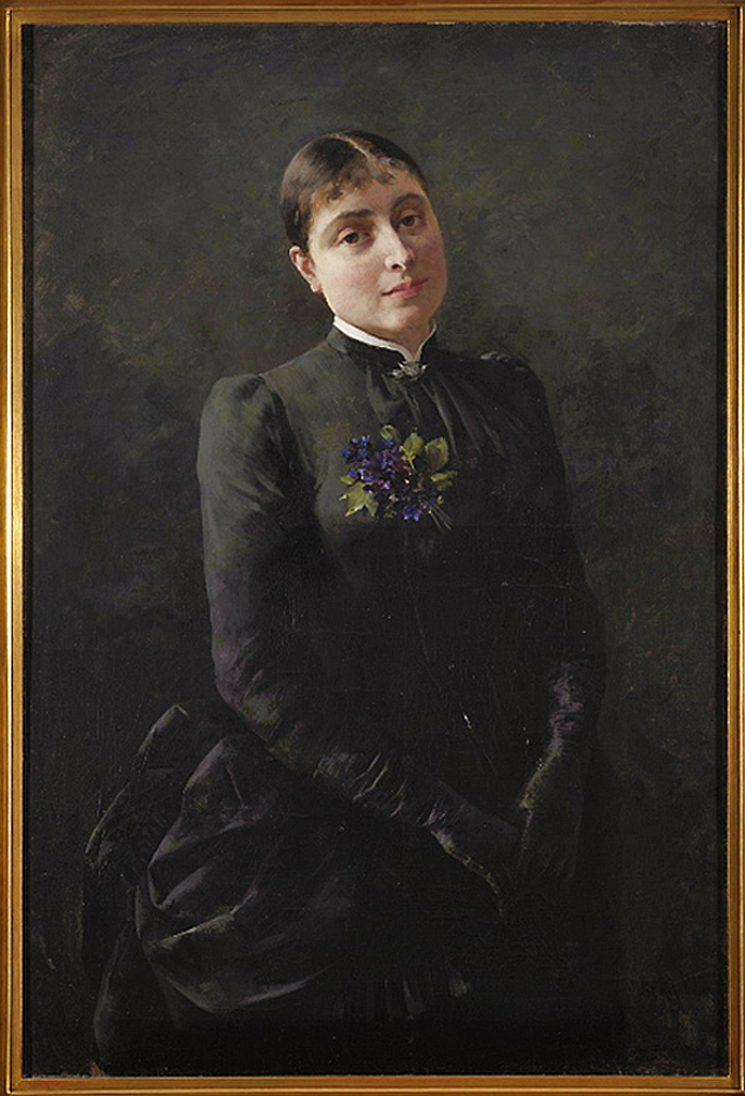 Станіслав Рейхан. Портрет дружини, 1884; олія, полотно, NMW