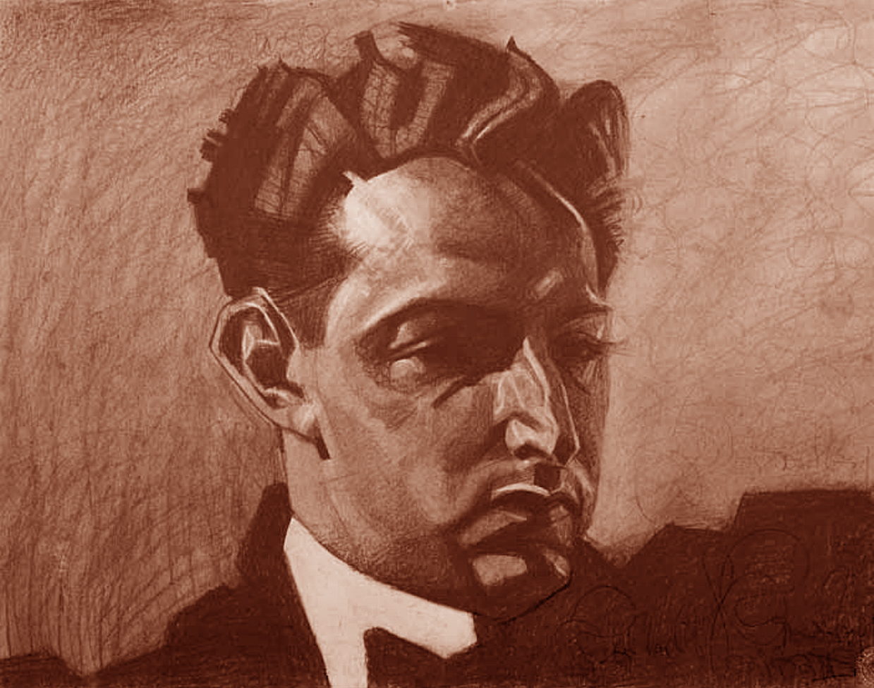 Норберт Штрассберг. Портрет лікаря, 1933; папір, сангіна