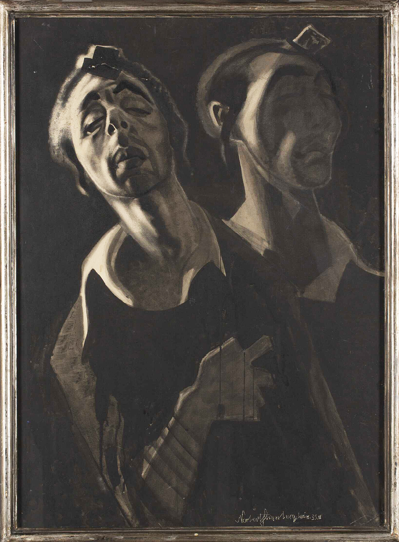 Норберт Штрассберг. Ранкова молитва, 1935; папір, туш, MJHI